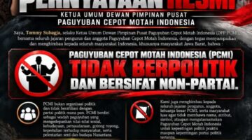 PERNYATAAN RESMI KETUA UMUM DEWAN PIMPINAN PUSAT PAGUYUBAN CEPOT MOTAH INDONESIA